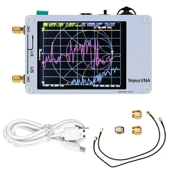 Нов NanoVNA 50 khz ~ 1,5 Ghz HF MF VHF Вектор Мрежов анализатор Цифров LCD Антена Анализатор Измервателен уред със Застояла вълна