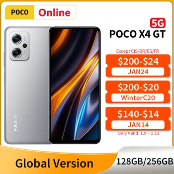 Нов POCO X4 GT Глобалната Версия на Мобилния Телефон NFC Dimensity 8100 67 W Турбо Зареждане 144 Hz Динамичен ключ DotDisplay 64 Mp Тройната Камера