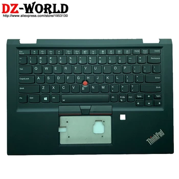 Нова /оригиналната Клавиатура с подсветка на американски и английски език, С Wlan Shell C Капак Акцент за ръце главни Букви за лаптоп Lenovo Thinkpad X390 Yoga 02HL645
