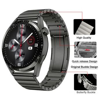 Оригинален Смарт-watchband Huawei Watch GT3 Pro 22 мм от Неръждаема Стомана Correa Метална Каишка за Часовник GT2 46 мм GT2e Гривна