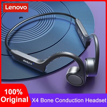 Оригинални Слушалки Lenovo X4 с Костна Проводимост Bluetooth, Безжични Спортни Слушалки с Микрофон, Ухото на куката, Слушалки Hi-Fi Стерео