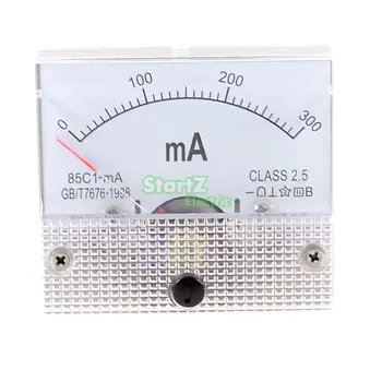 Панел Аналогов зададено измерване на постоянен ток 300 ma Усилвател на Ток Амперметри 85C1 0-300 мА Калибър