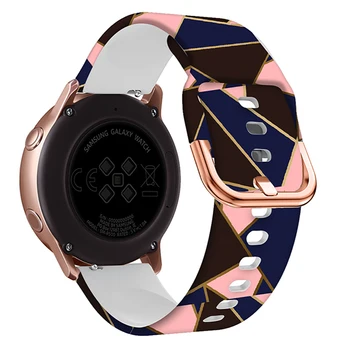 Печат Силиконов Ремък За Samsung Galaxy Watch 4 Класически 46 мм 42 мм Гривна 20 мм Гривна За Galaxy Watch4 44 мм 40 мм Кореа