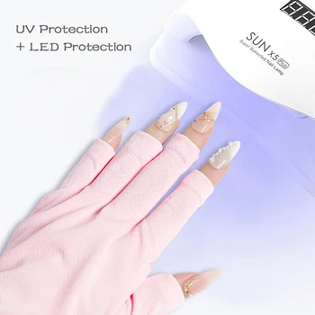 Ръкавица за Дизайн на Ноктите, Ръкавица За Защита от Uv, Ръкавици За Защита от Ултравиолетова светлина, за Защита на Гел за Дизайн на Ноктите, UV-Led Лампа, Инструмент