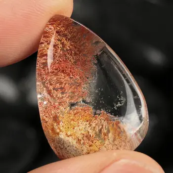 Случаен Цвят, Скъпоценен Камък Естествен Илюзорен Crystal Фантомно Камък Исцеляющий Украшение, Висулка Кварц 25 мм 30 мм
