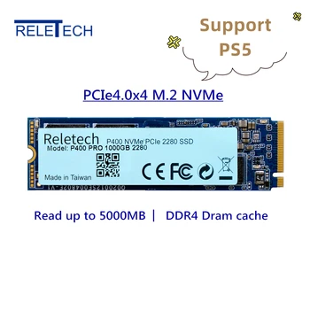 Твърд диск Reletech ssd m2 1 TB И 2 TB PCIe 4,0 nvme 3D NAND M. 2 2280 Вътрешен Твърд Диск за десктоп Playstation5 PS5