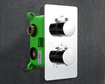 Термостатичен смесител за душ Смесительный клапан 2 или 3 Начина Скрит Лесно монтируемый Кутия Месинг Скрит Клапан Монтиране на стена BF01