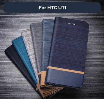 Чанта-портфейл От Изкуствена Кожа За HTC U11, Бизнес Калъф За мобилен Телефон HTC U11, Калъф-за награда, Мека Силиконова Делото 0